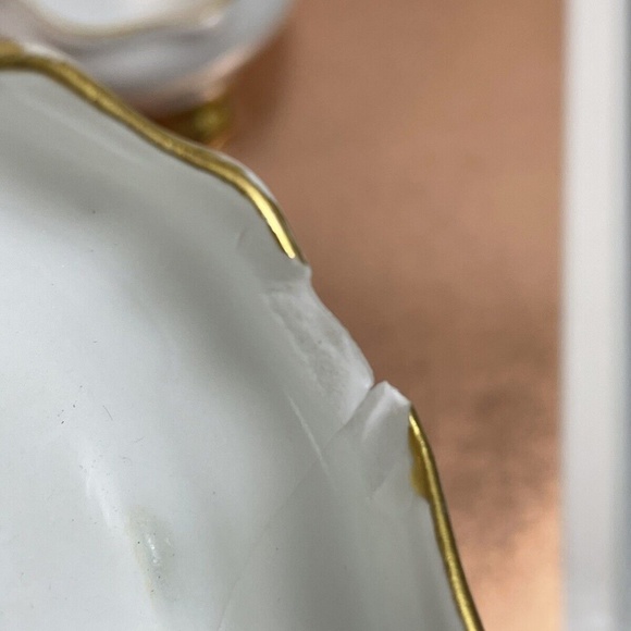 Antique 6 pc set O&EG Royal & Princes Louise Austria Bowl Open Salt Cellars - Picture 4 of 11